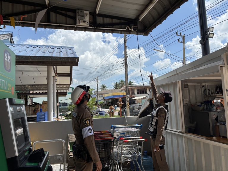 “งานป้องกันปราบปราม ออกตรวจสอบกล้องจรปิด”