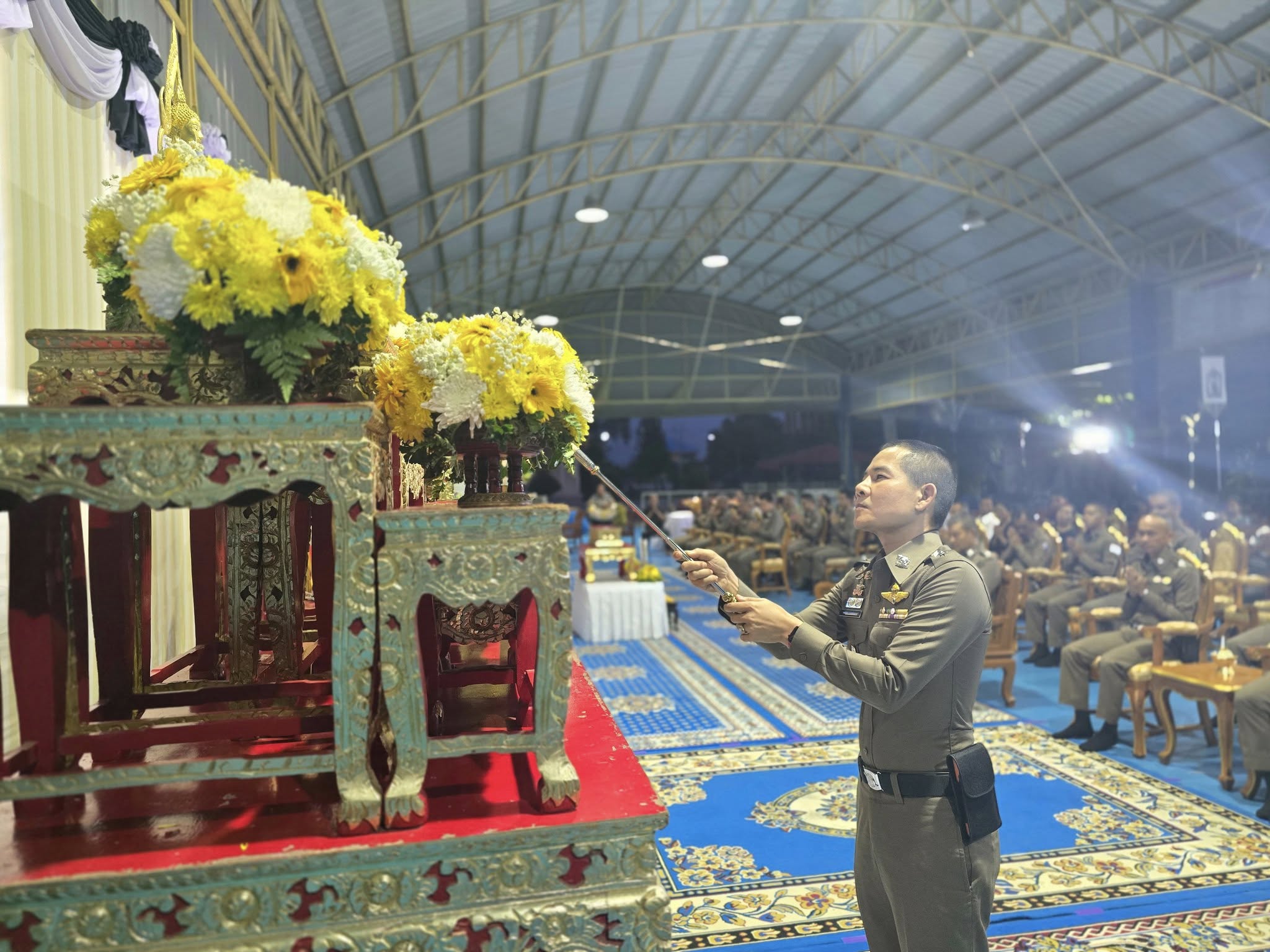 พิธีบำเพ็ญกุศลสวดพระอภิธธรรมอุทิศถวายพระราชกุศล