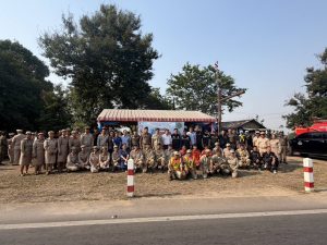 ร่วมพิธีเปิดศูนย์ปฏิบัติการป้องกันและลดอุบัติเหตุทางถนน