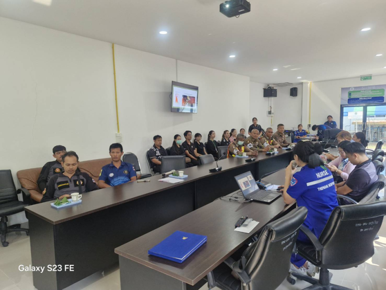 อบรมเชิงปฏิบัติการเตรียมความพร้อมรับอุบัติเหตุหมู่ช่วงเทศกาลสงกรานต์